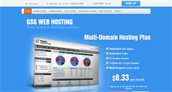Desktop Screenshot of gsgwebhosting.com