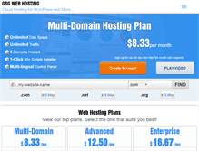 Tablet Screenshot of gsgwebhosting.com